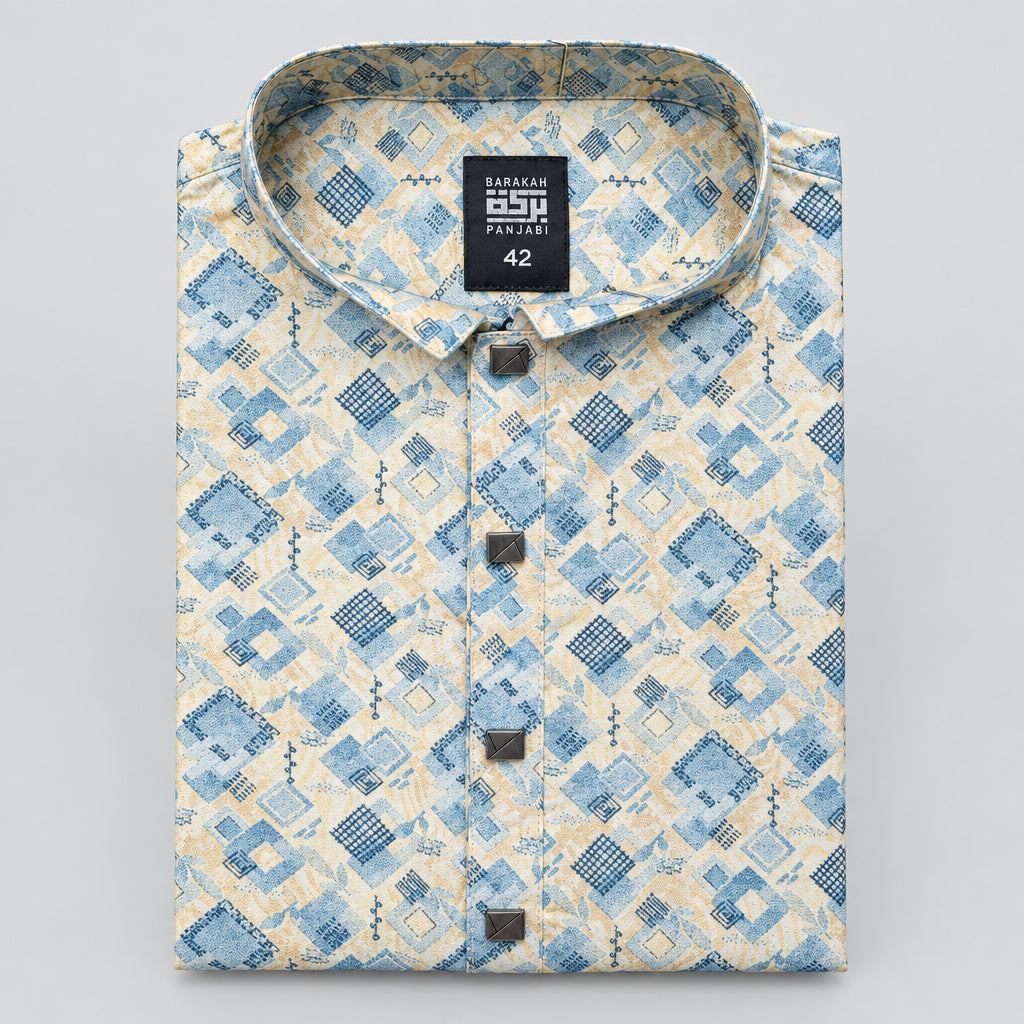 BLUE TILES CAMO PANJABI , ব্লু টাইলস ক্যামো পাঞ্জাবি