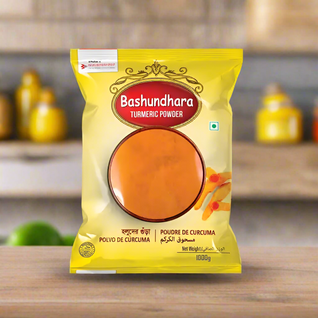 Bashundhara Holud/Haldi/ turmeric powder 1kg বসুন্ধরা হলুদের গুঁড়া