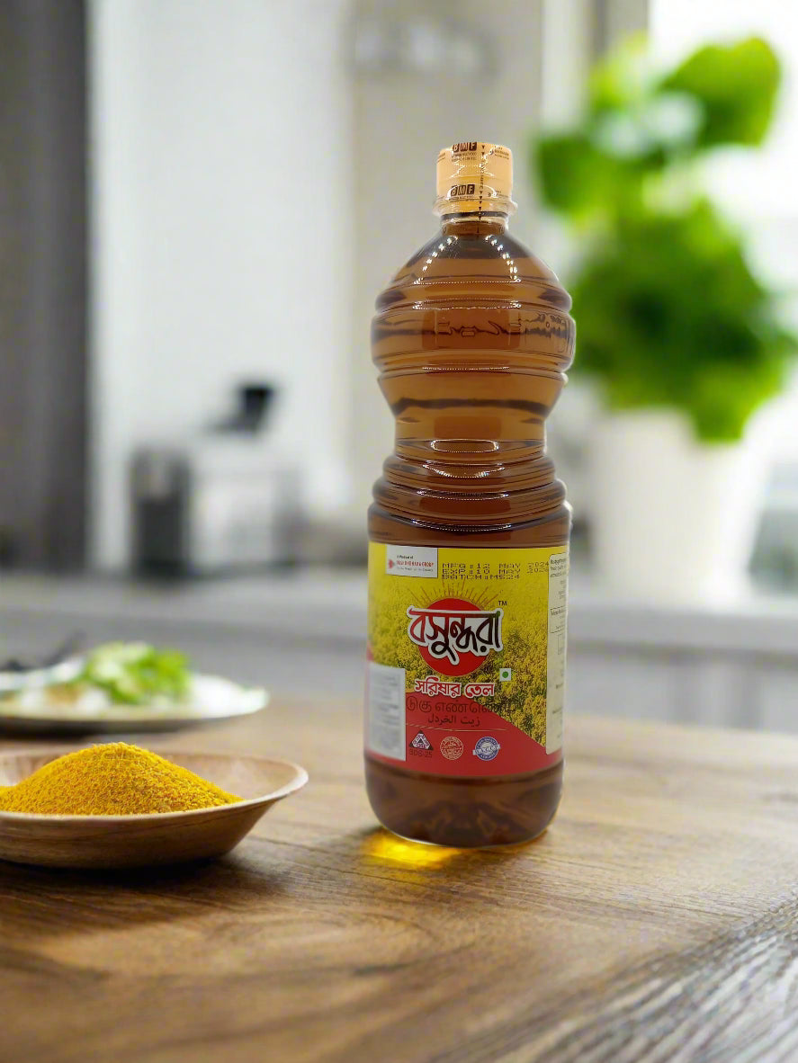 Bashundhara Musterd/ Shorisha oil 1L. বসুন্ধরা সরিষার তেল