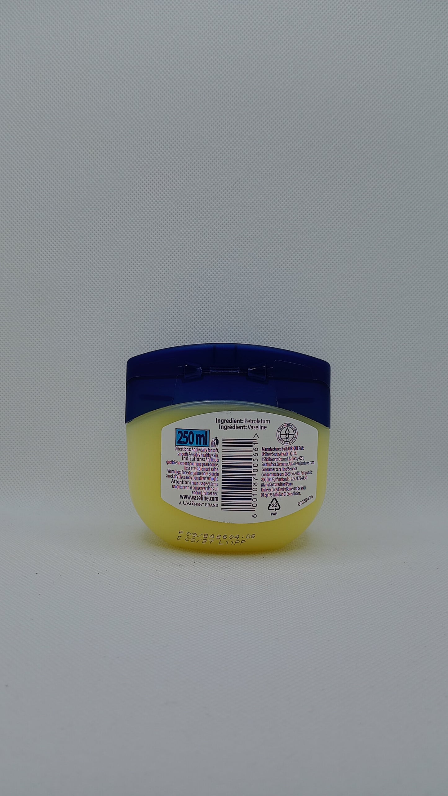 Vaselina gelatina di petrolio originale/ Veglin/ Vasline 250ml ভেজলিন পেট্রোলিয়াম জেলি