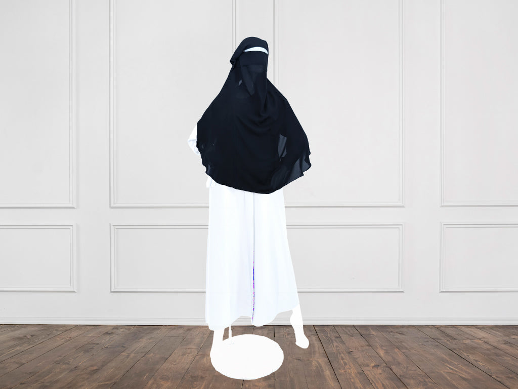 Niqab islami per adulti / বড়দের নিকাব সামনের পাট সহ / saniq2025ab1