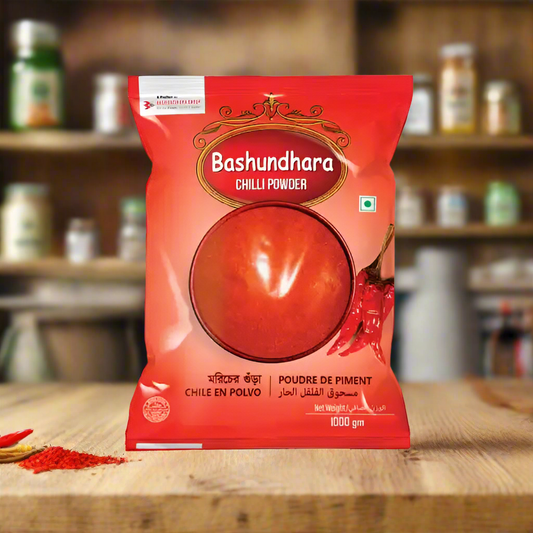 Bashundhara Morich Gura/ Chilli powder /Peperoncino in polvere 1kg  বসুন্ধরা মরিচের গুঁড়া