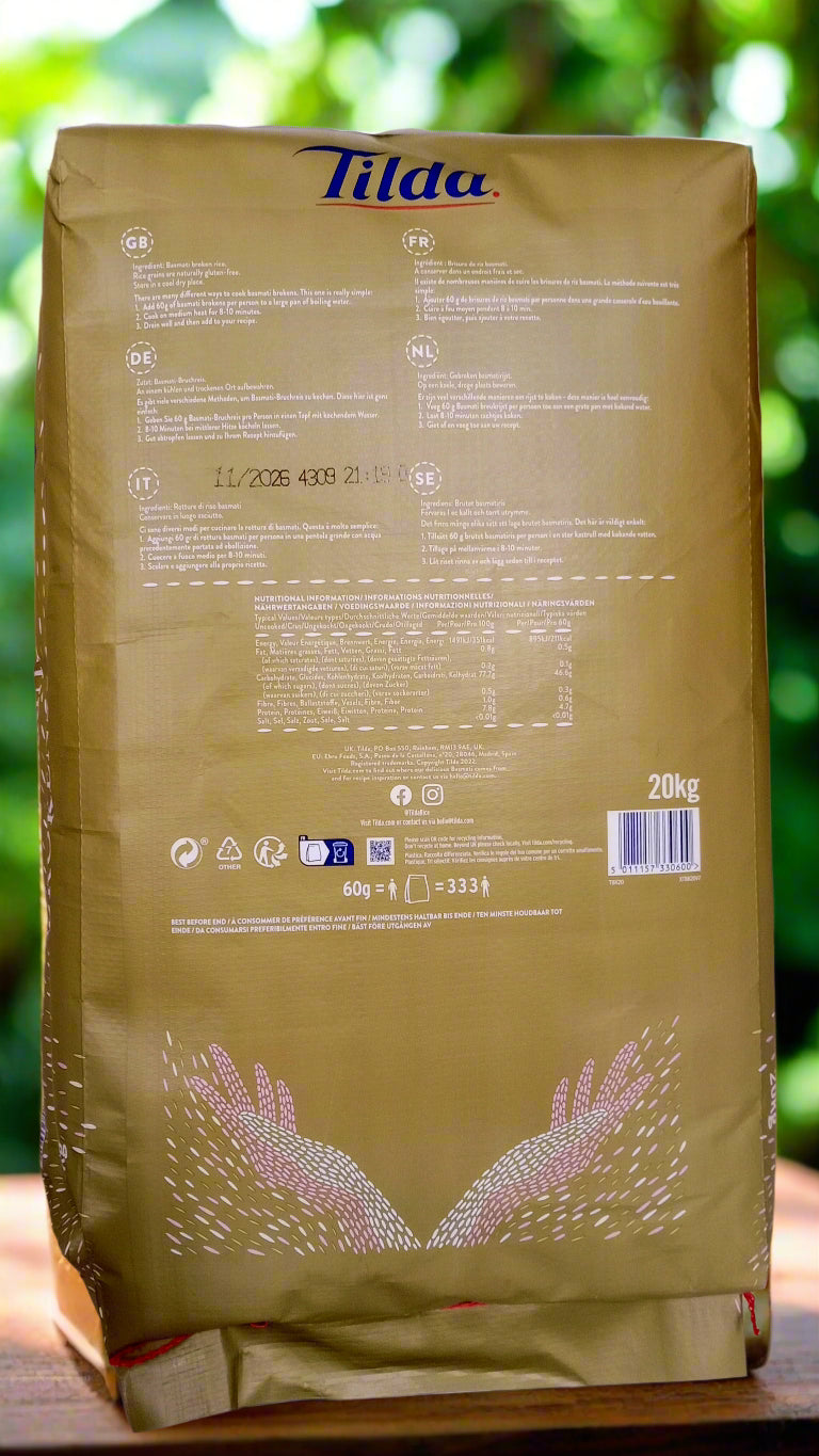 Tilda Broken Basmati Rice/ Vangha chal 20kg তিলদা ভাংঙ্গা চাল/ ব্রকেন