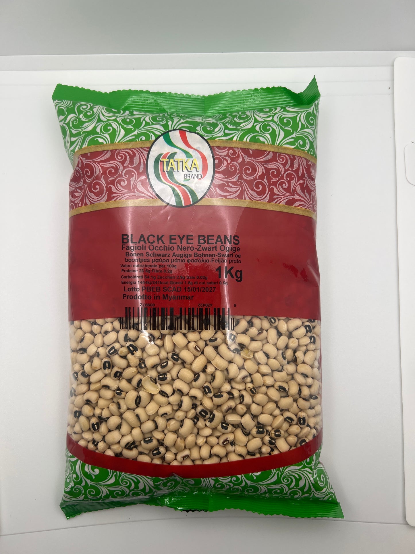 Black Eye Beans Tatka / Fagioli Occhio Nero 1kg কালো চোখের সিম