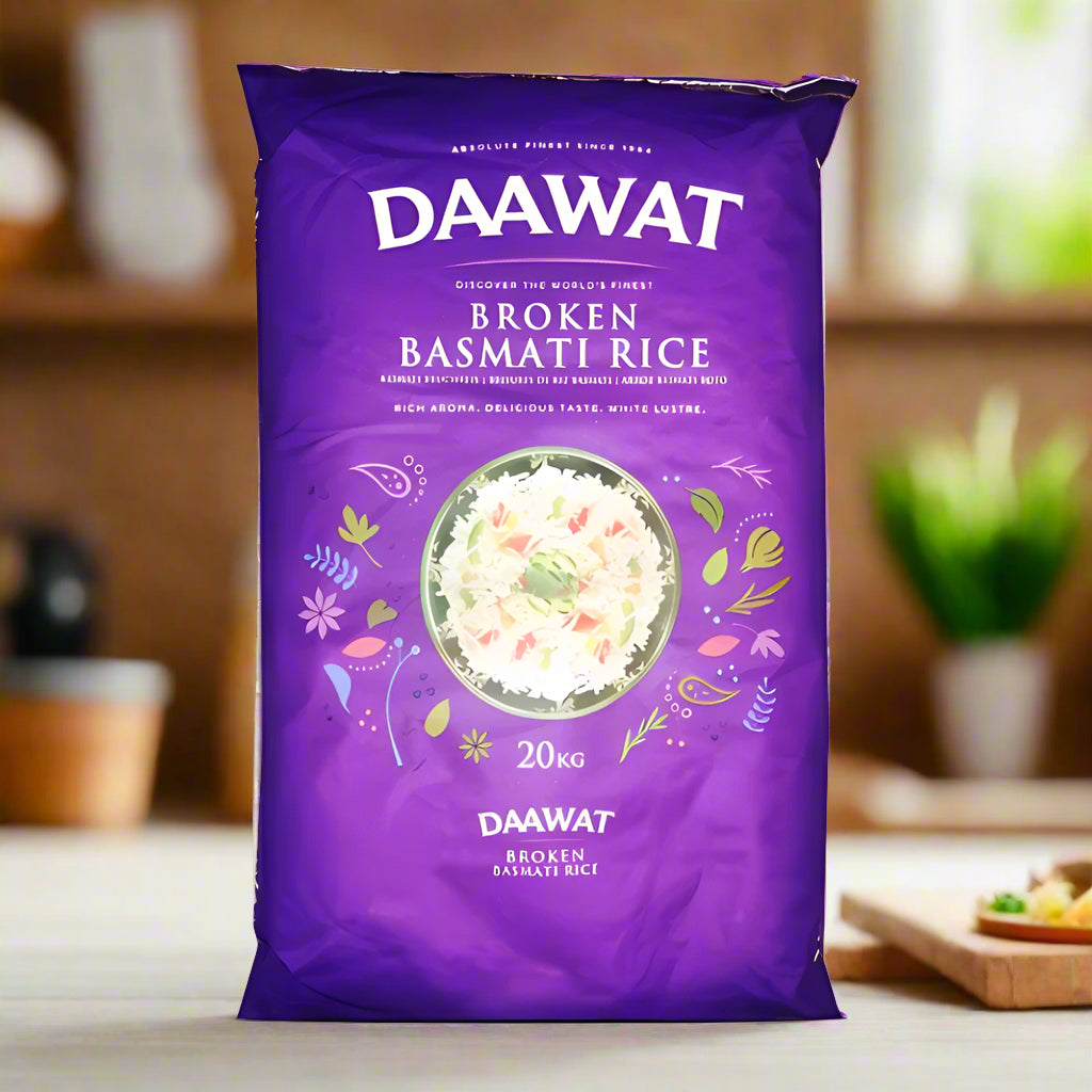 Daawat Broken Basmati Rice/Vangha Pulao chal 20kg দাওয়াত ভাঙ্গা চাল/ ব্রকেন চাল
